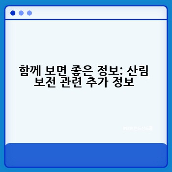 함께 보면 좋은 정보: 산림 보전 관련 추가 정보