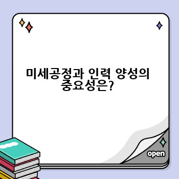 미세공정과 인력 양성의 중요성은?