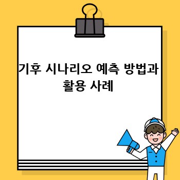 기후 시나리오 예측 방법과 활용 사례