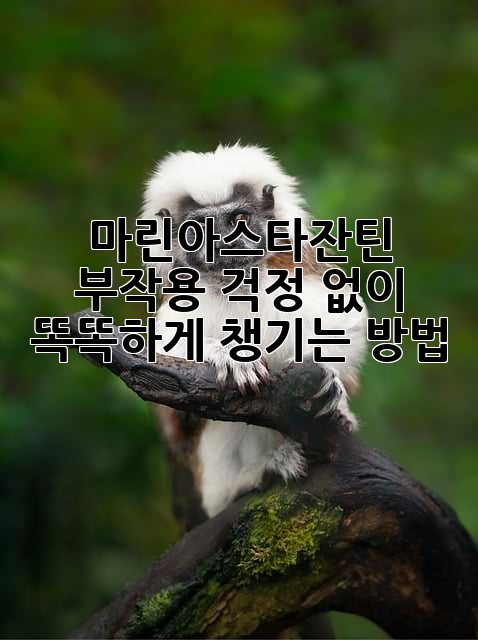 ✨ 마린아스타잔틴 부작용 걱정 없이 똑똑하게 챙기는 방법! 💡