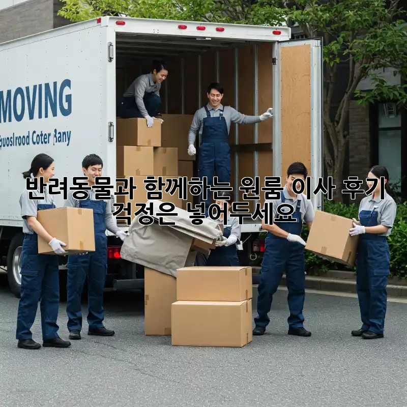 반려동물과 함께하는 원룸 이사 후기: 걱정은 넣어두세요!
