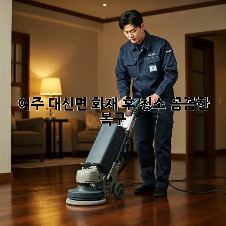 여주 대신면 화재 후 청소, 꼼꼼한 복구 ✨