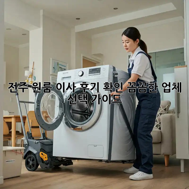 전주 원룸 이사 후기 확인: 꼼꼼한 업체 선택 가이드